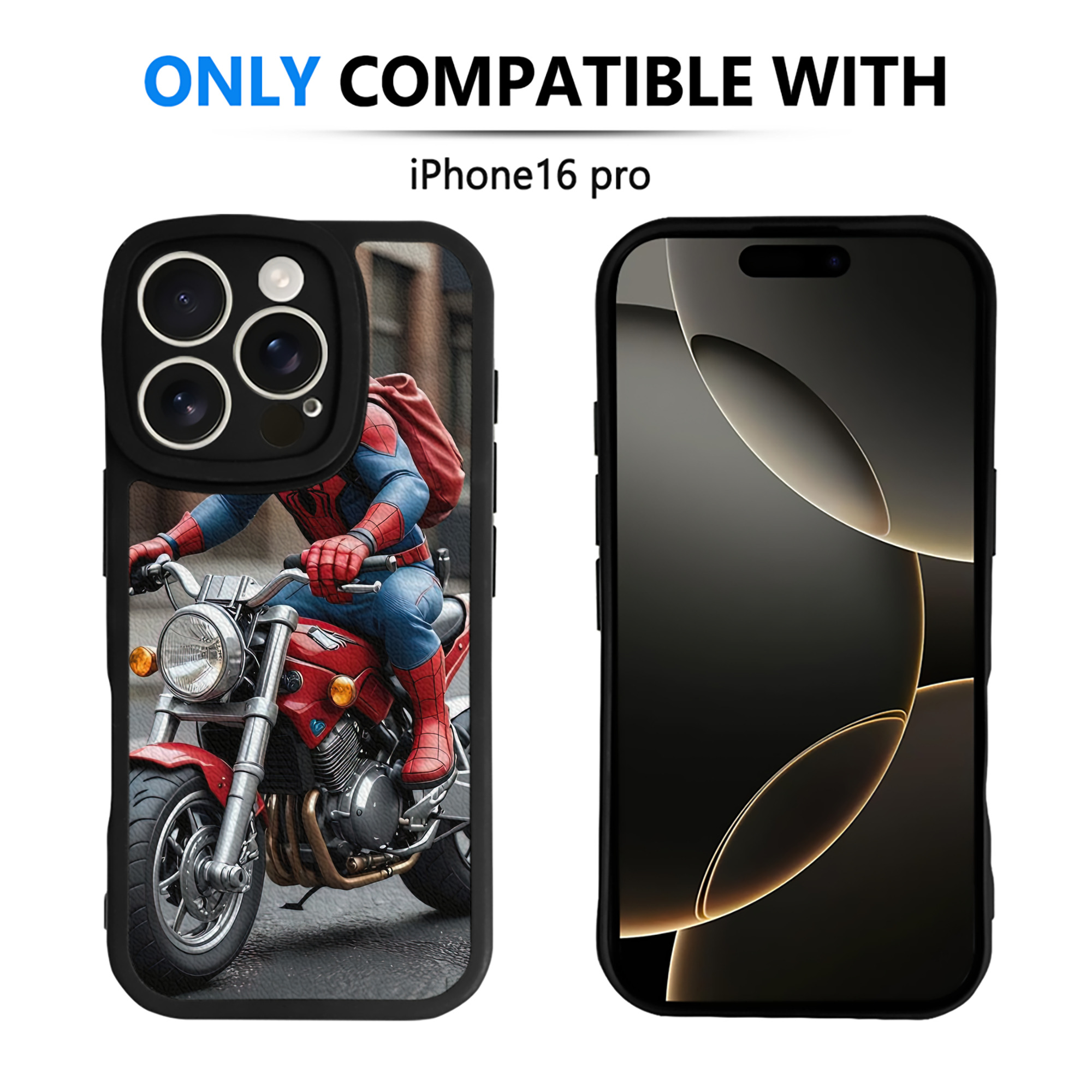 Spider Man スパイダーマン 【iPhone 16シリーズ対応】シリコンスマホケース（レザー調） 材質：シリコン